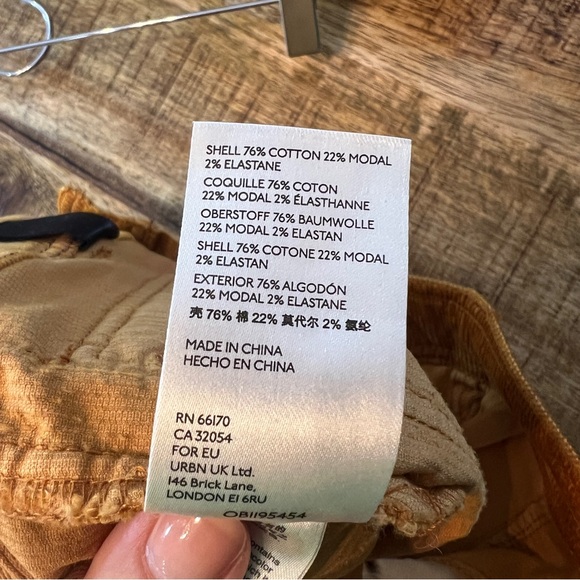 Anthropologie Pilcro High-Rise Bootcut Corduroy Pants golden amber size 29 - Picture 7 of 10